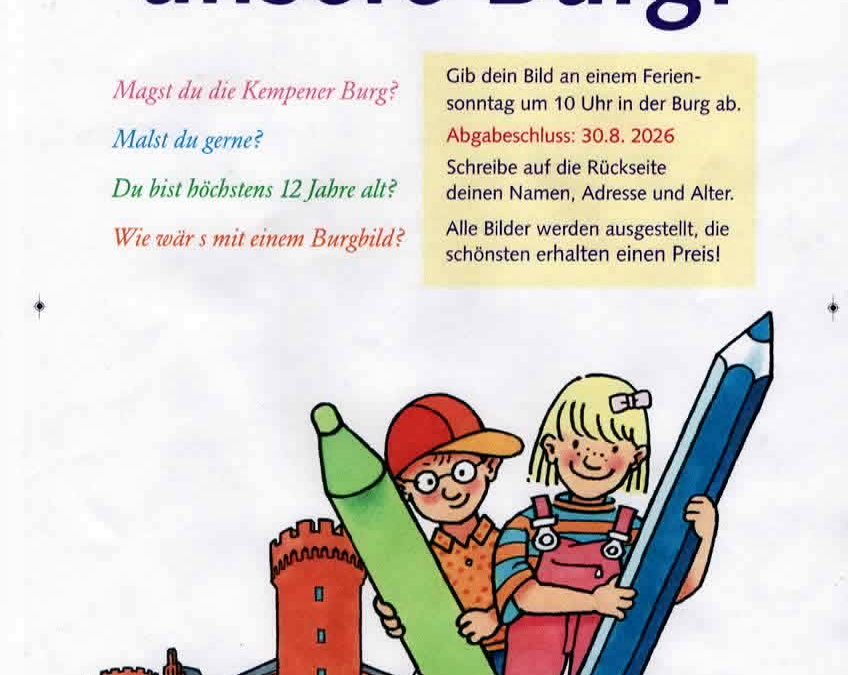 Malwettbewerb: Wir malen unsere Burg
